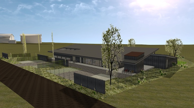 Visualisierung des Gebäudes der Tollwut Quarantäne Station